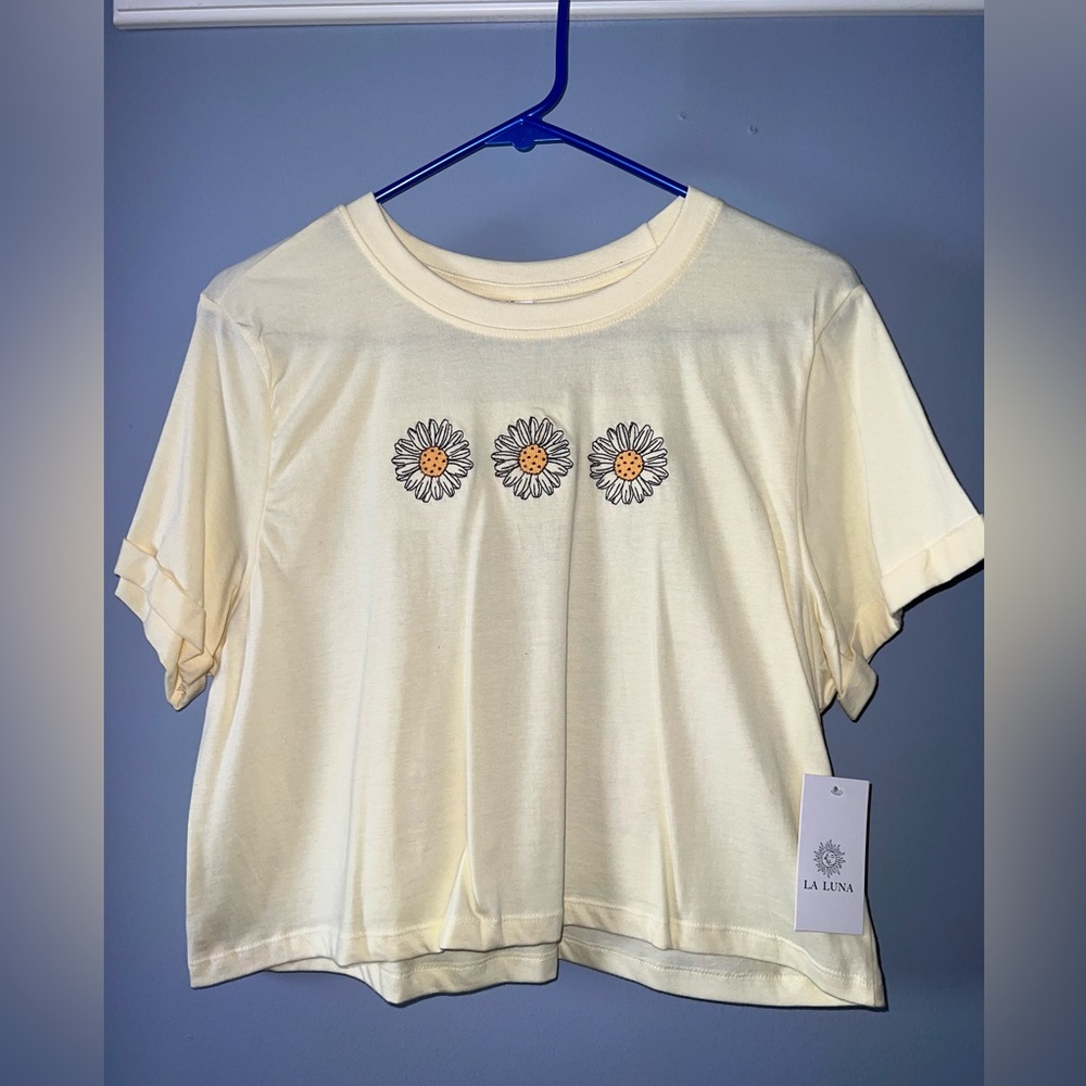 La Luna Grand Canyon Yellow Crop Top